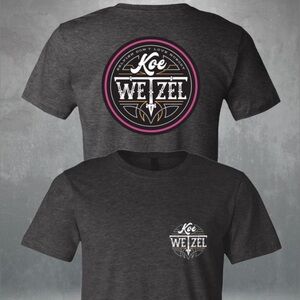 Koe Wetzel Black Graphic Tee with Pink‎ and White Logo size XL
